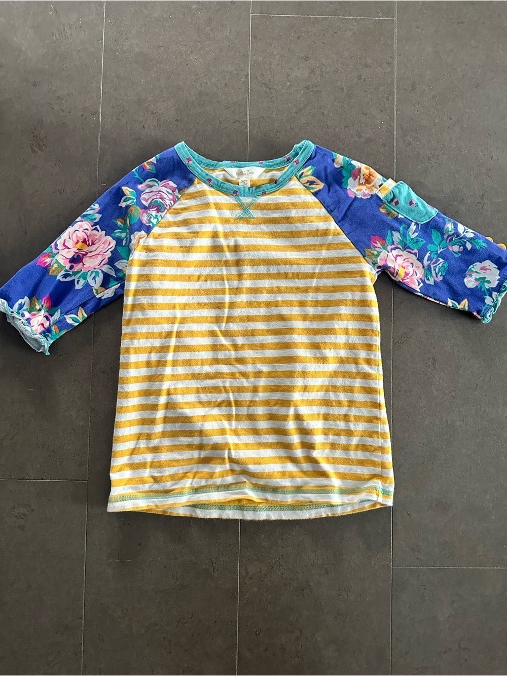 Matilda Jane floral Striped Top size 8